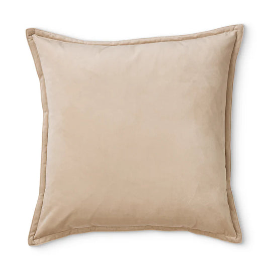 Mira Velvet Cushion | Fawn