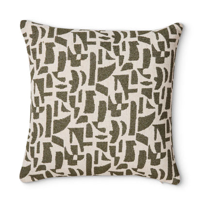 Metro Jacquard Cushion | Olive