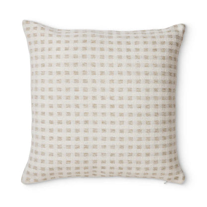 Checkers Cushion | Cream/Beige