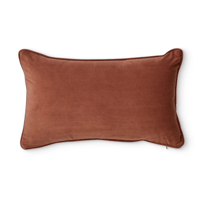 Mira Velvet Cushion | Russet