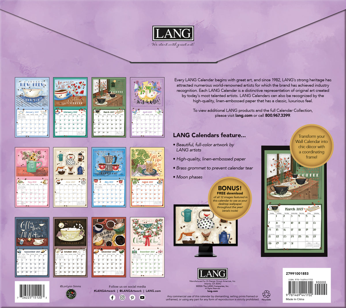 Coffee 2027 Wall Calendar