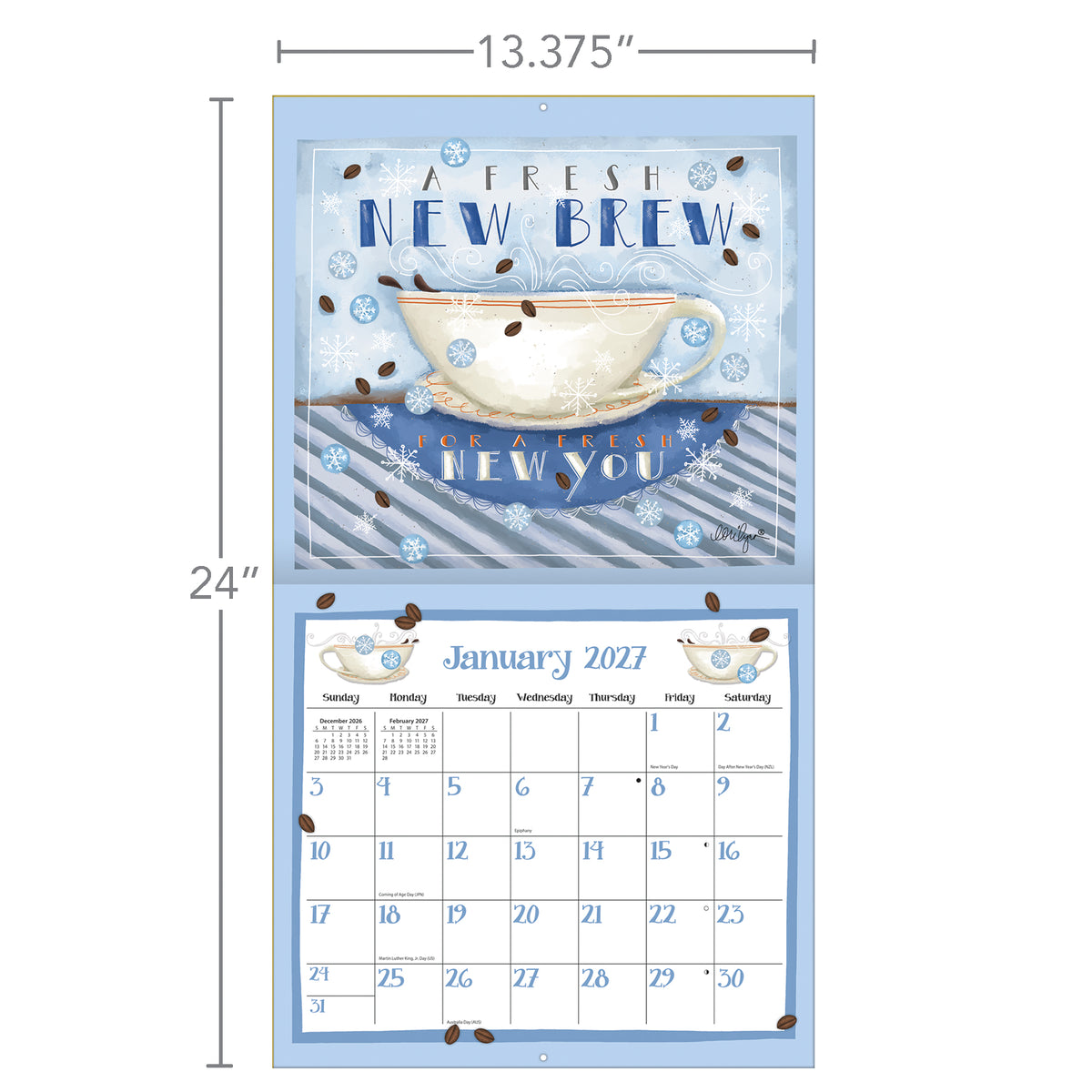Coffee 2027 Wall Calendar