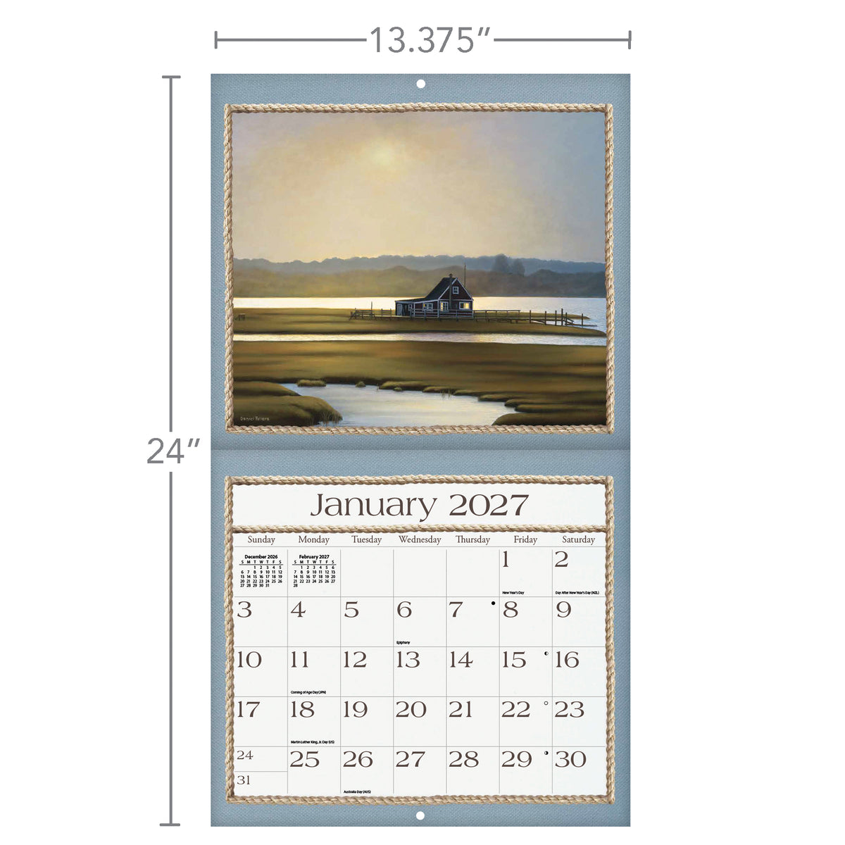 Seaside 2027 Wall Calendar