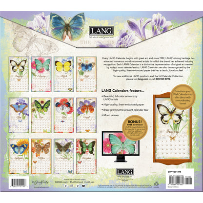Butterflies 2027 Wall Calendar