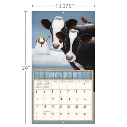Cows Cows Cows 2027 Wall Calendar
