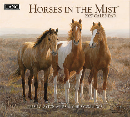 Horses In The Mist 2027 Wall Calendar