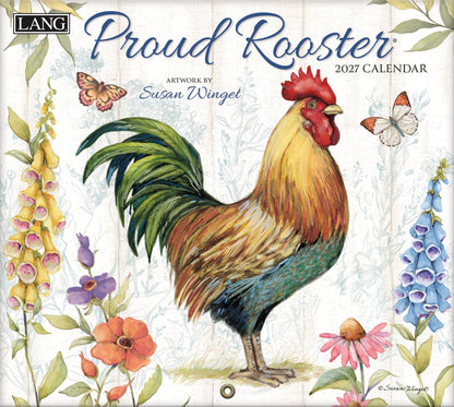 Proud Rooster 2027 Wall Calendar