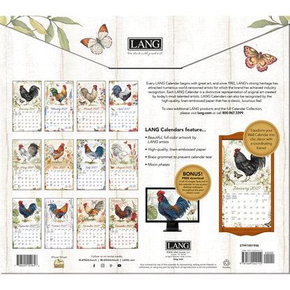Proud Rooster 2027 Wall Calendar