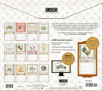 Farmhouse 2027 Wall Calendar
