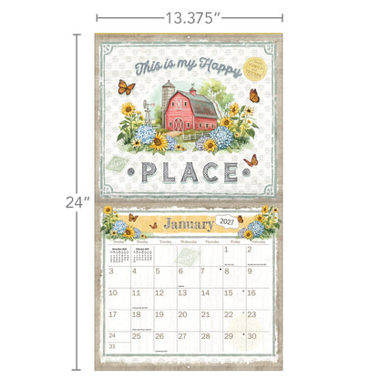 Farmhouse 2027 Wall Calendar