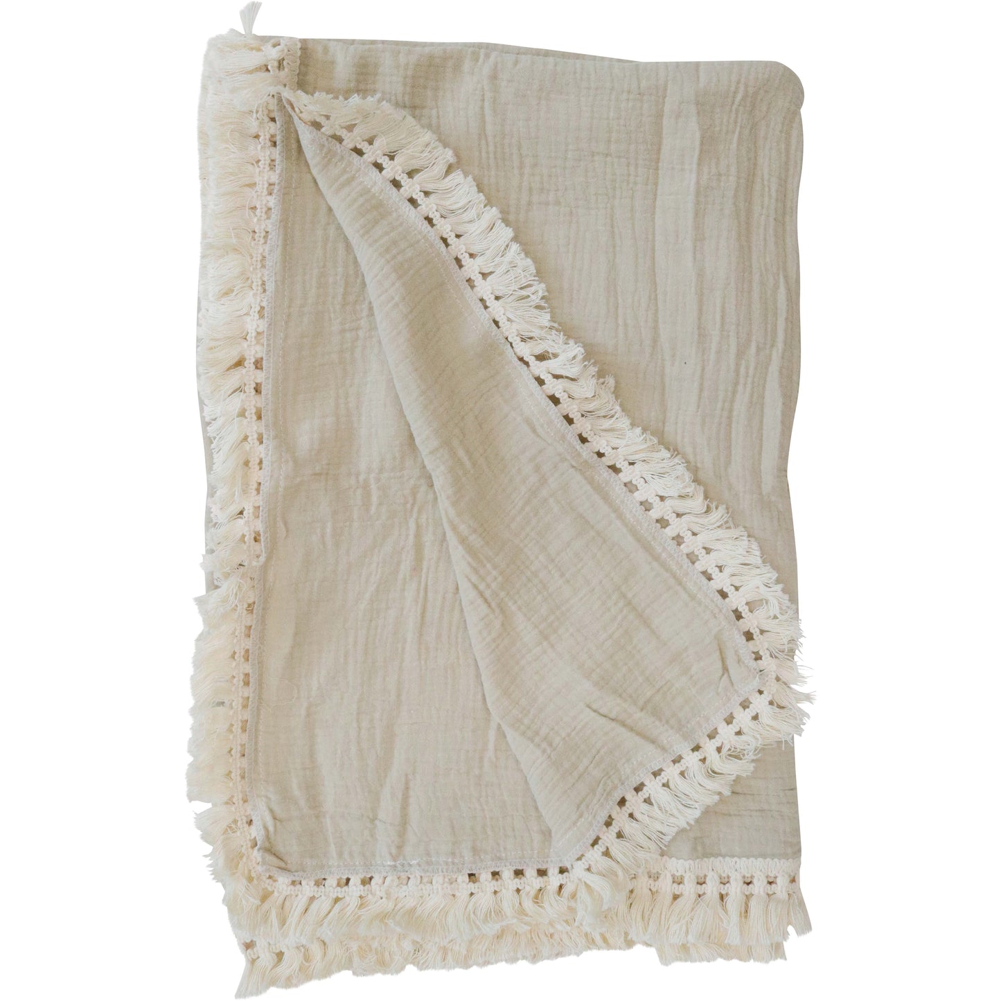 Baby Cotton Throw | Stone