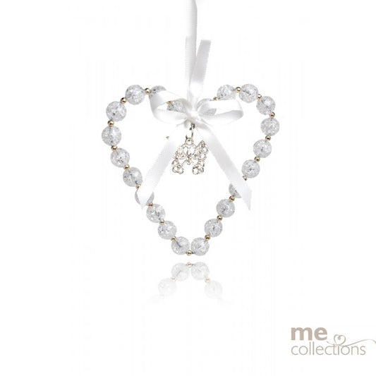 Crystal Bead Heart with Asst Diamante Charm