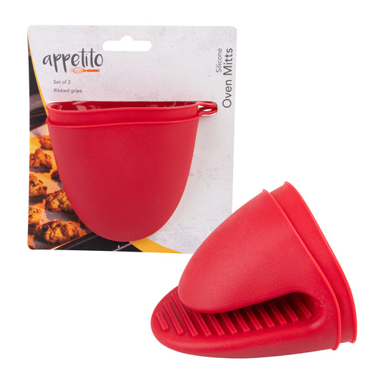 Silicone Oven Mitts | Red
