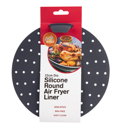 Silicone Round Air Fryer Liner 22cm