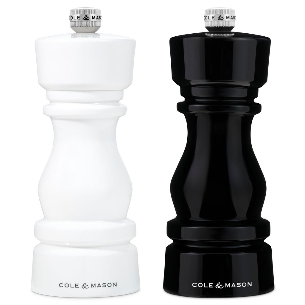London Black & White Salt & Pepper Mill Set