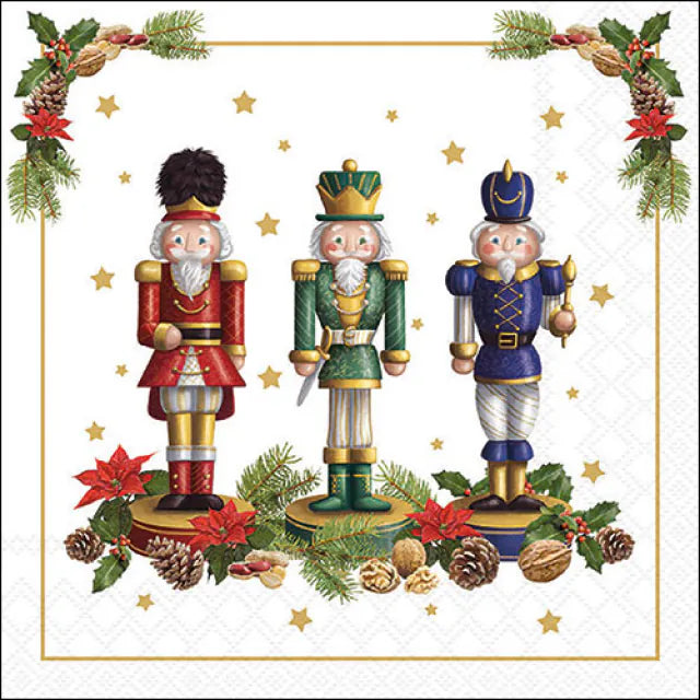 Luncheon Napkin Bearded Nutcracker