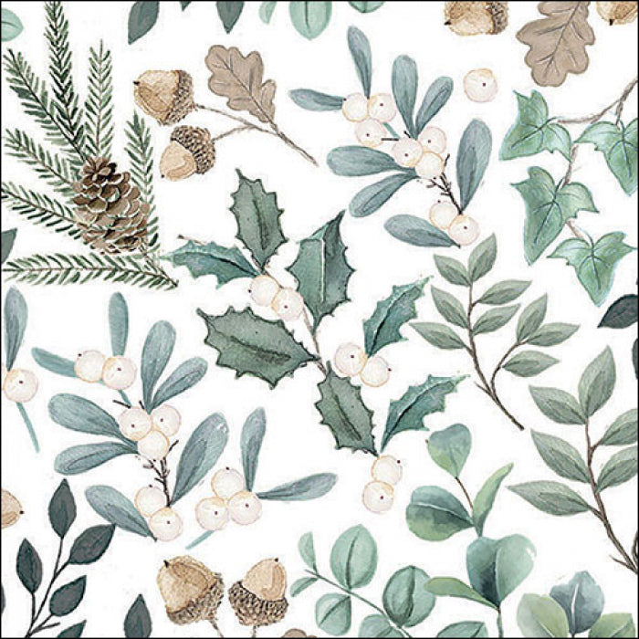 Luncheon Napkin Collection of Leaves