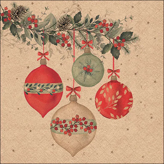 Luncheon Napkin Berry Baubles | Recycled