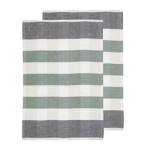 Bailie Terry Charcoal 2pk Tea Towel