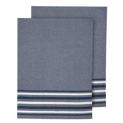 Lennox Stripe Marine 2pk Tea Towel