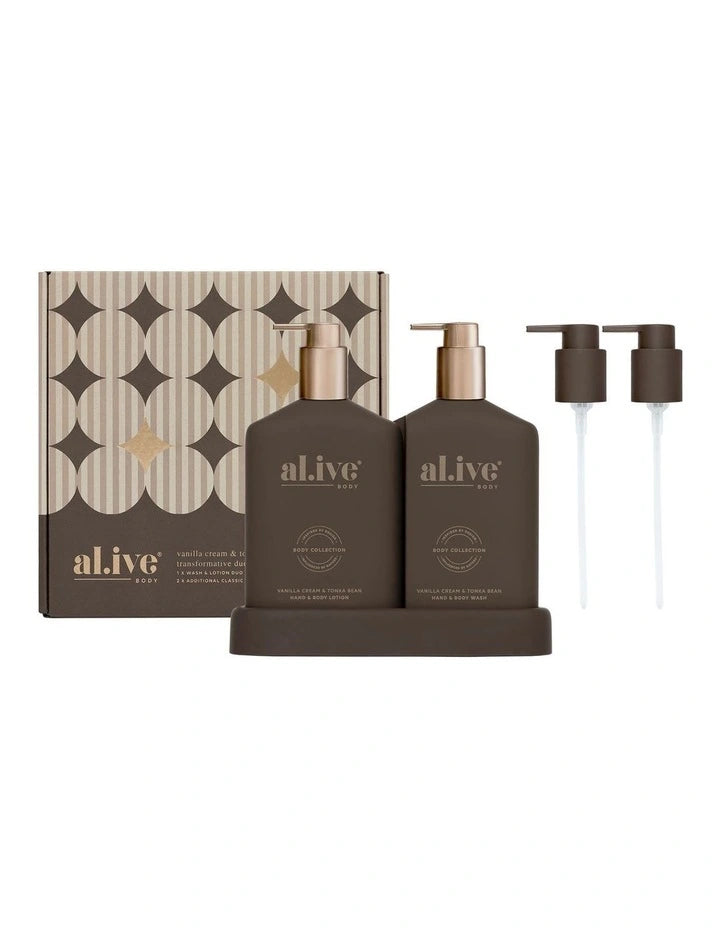 Transformative Wash & Lotion Duo | Vanilla Cream & Tonka Bean LTD ED