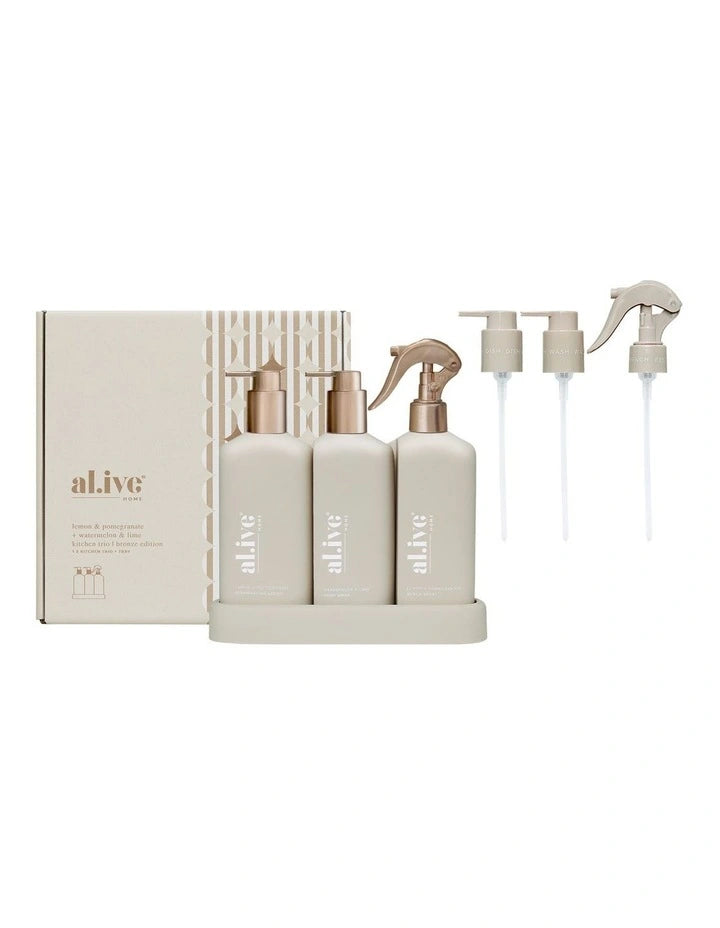 Kitchen Trio Gift Set Bronze Edition | Lemon & Pomegranate Watermelon & Lime LTD ED