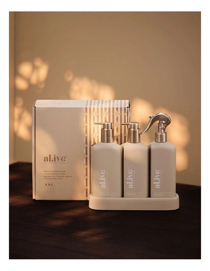 Kitchen Trio Gift Set Bronze Edition | Lemon & Pomegranate Watermelon & Lime LTD ED