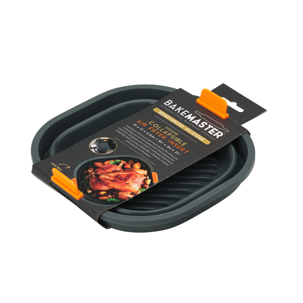 Silicone Square Collapsible Air Fryer Insert 21cm