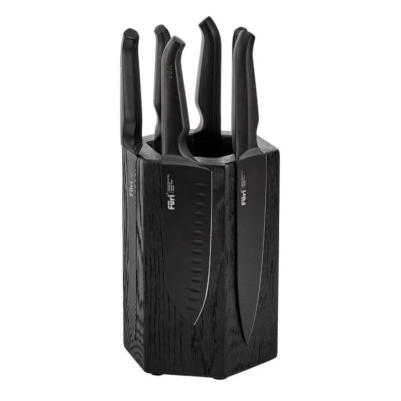 Furi Pro Jet Black Hexagonal Block Set 7pce