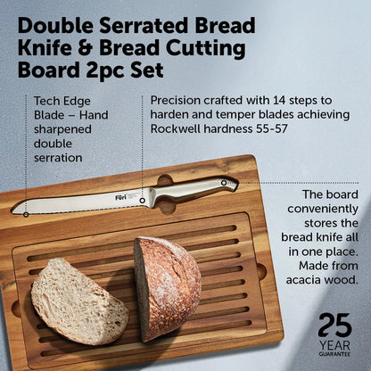 Furi Pro Bread Knife & Board Set