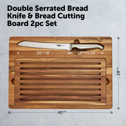 Furi Pro Bread Knife & Board Set