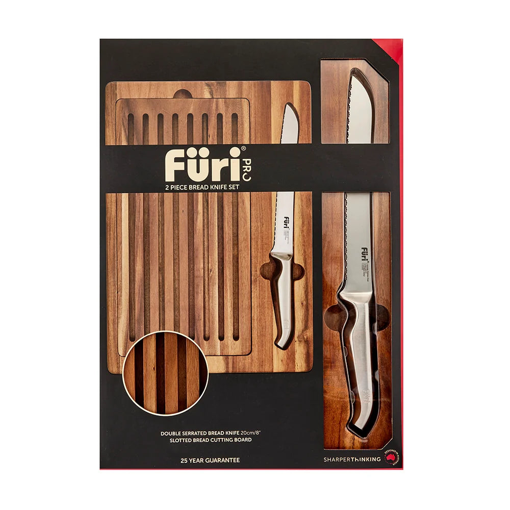 Furi Pro Bread Knife & Board Set