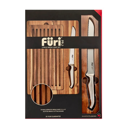 Furi Pro Bread Knife & Board Set