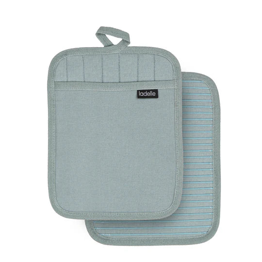 Lennox Ice Blue Pot Holder pk2