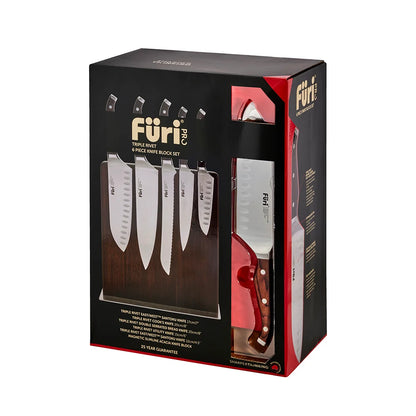 Furi Triple Rivet Magnetic Slimline Block Set 6pce