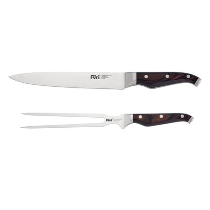 Furi Triple Rivet Carving Set 2pce