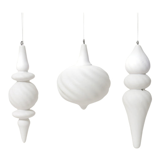 Hanging Fluted Bauble Ornaments