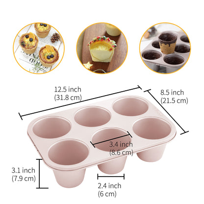 Jumbo Muffin Pan - 6 Cup