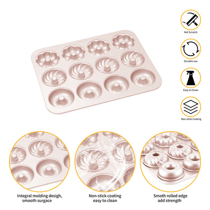 Donut Pan Mixed Shapes - 12 Cup
