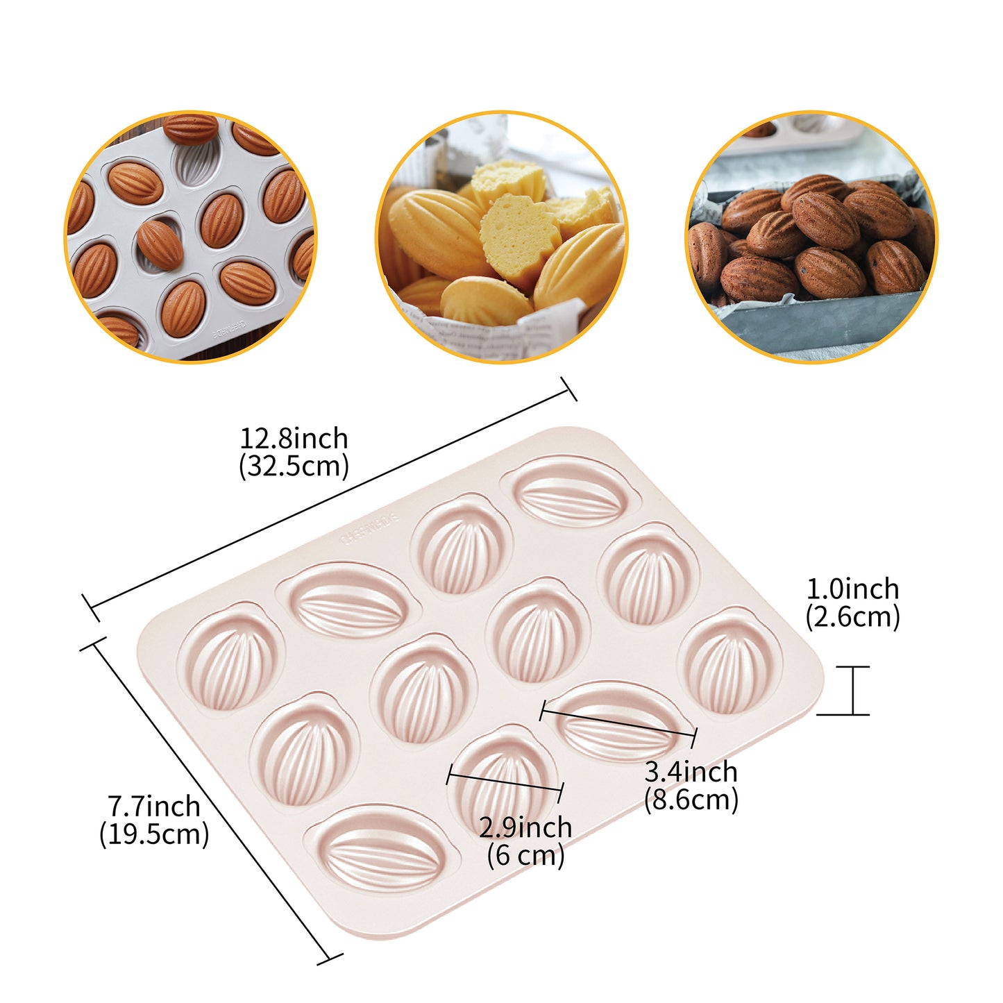 Rugby Ball Cake Pan - 12 Cup