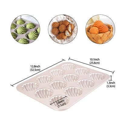 Madeleine Pan - Shell - 12 Cup