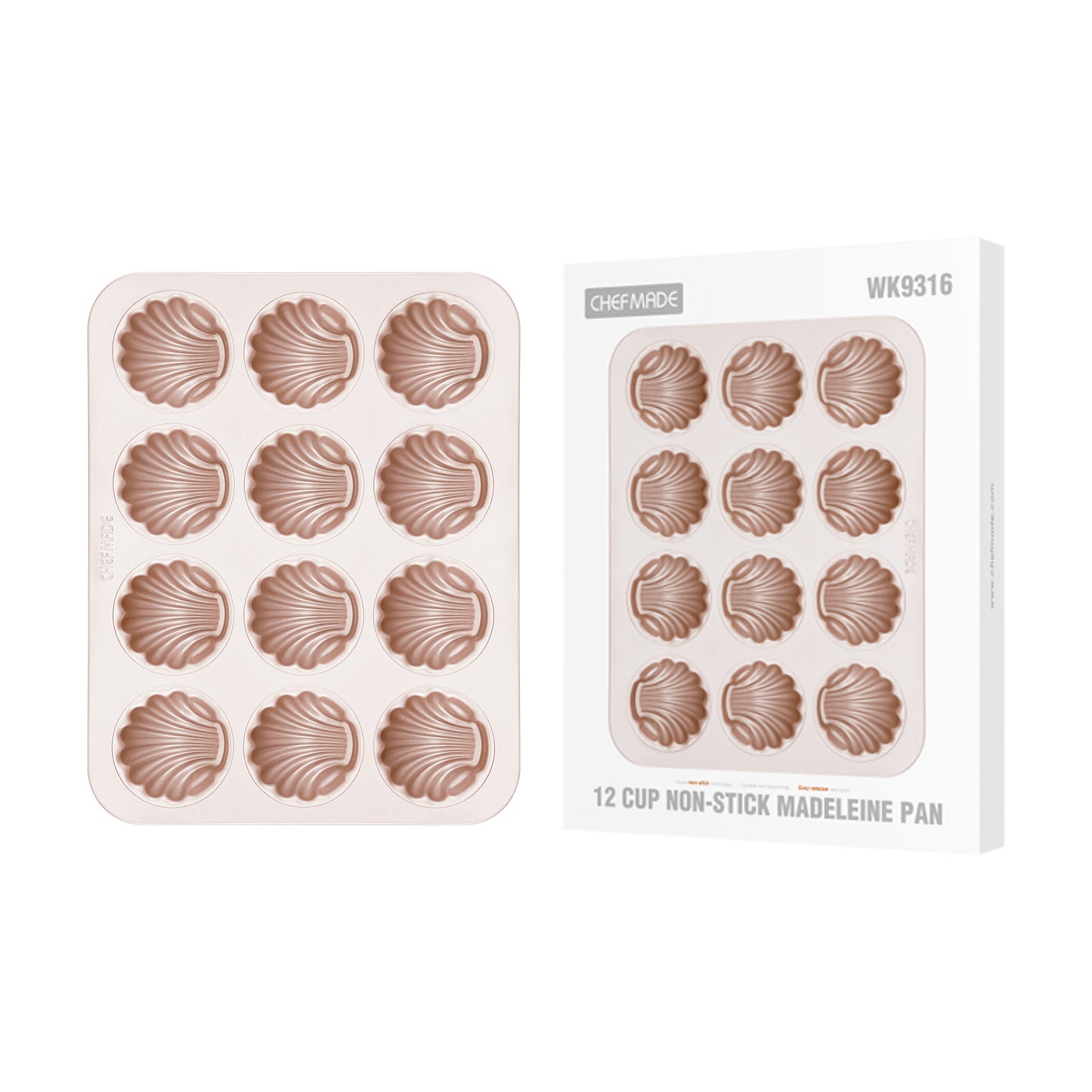 Madeleine Pan - Shell - 12 Cup