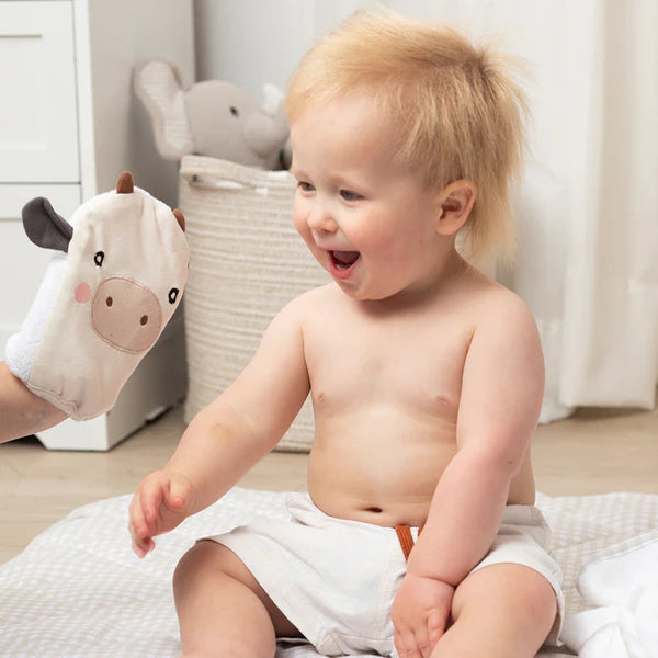 Bath Mitt Tractor Ride