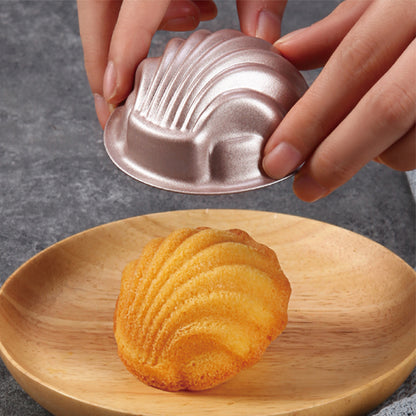 Mini Madeleine Shell Pan 7.4cm - Set 4