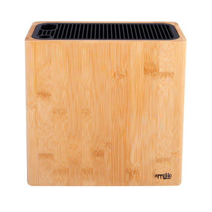 Rectangle Universal Knife Block | Bamboo (empty)