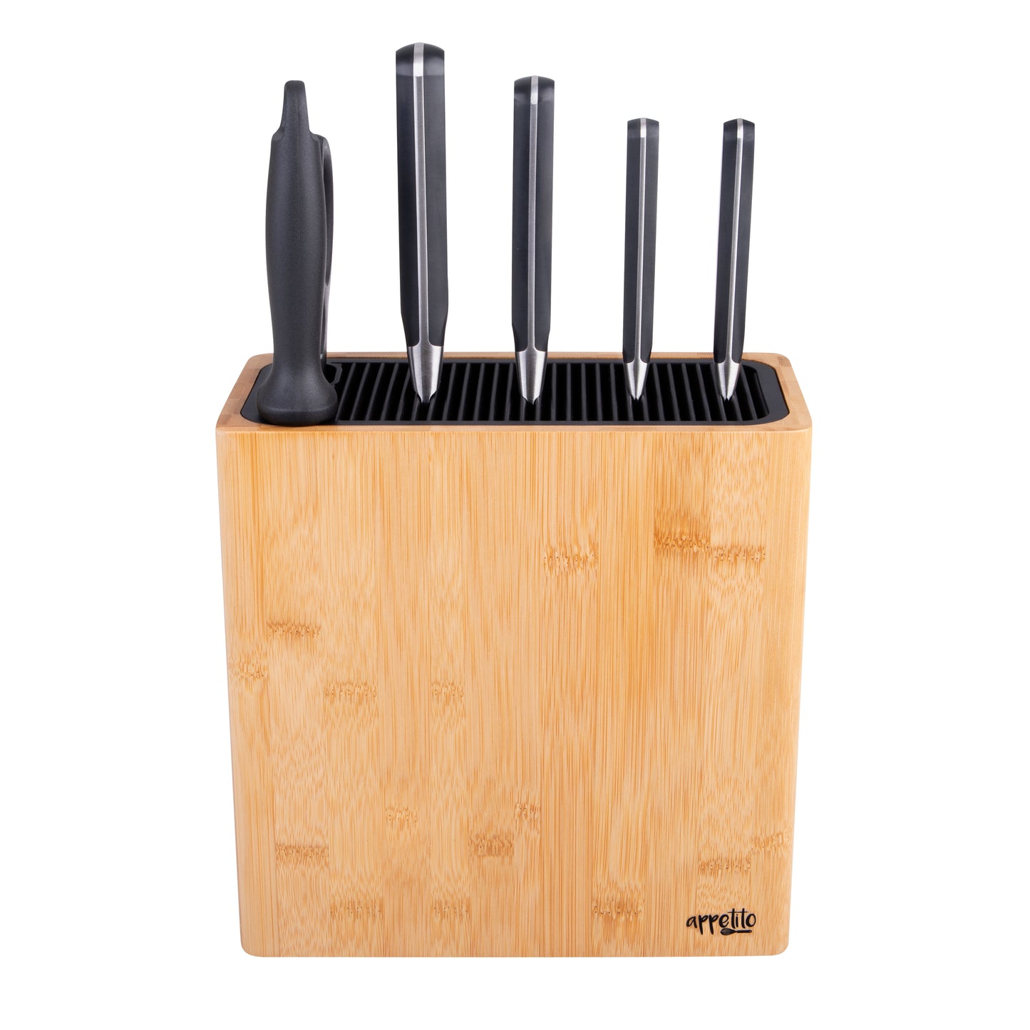 Rectangle Universal Knife Block | Bamboo (empty)