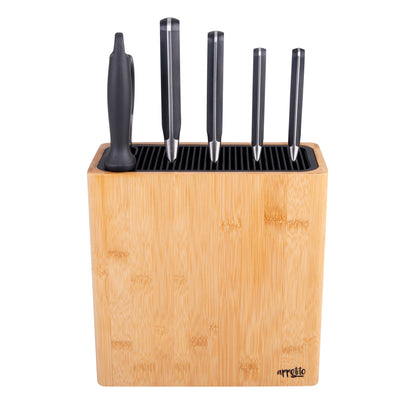 Rectangle Universal Knife Block | Bamboo (empty)