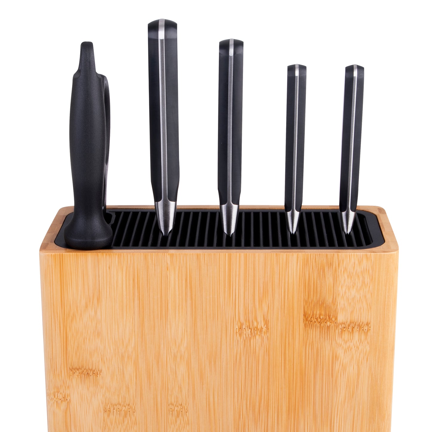 Rectangle Universal Knife Block | Bamboo (empty)