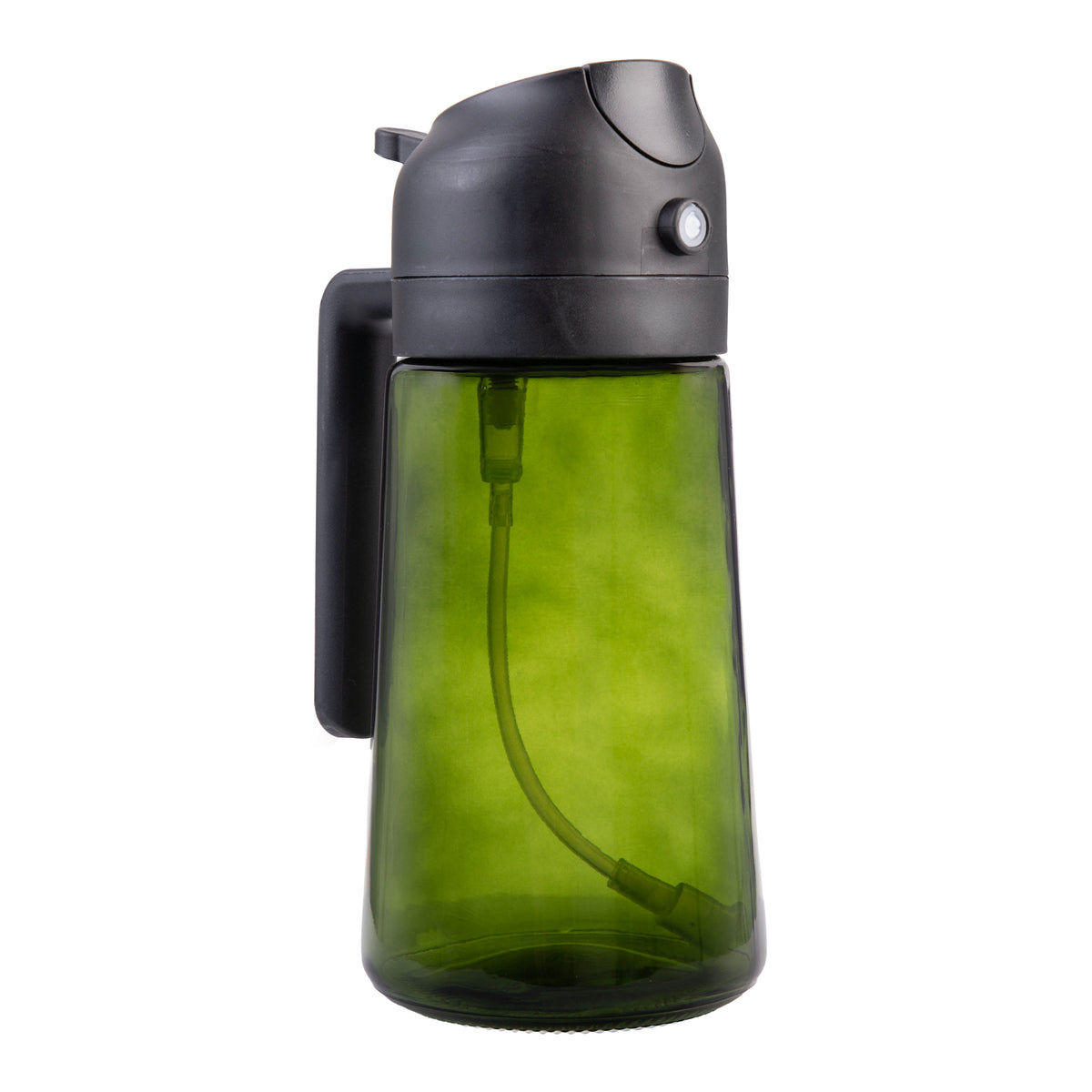 Dual Function Oil Sprayer & Pourer | Green Glass Black