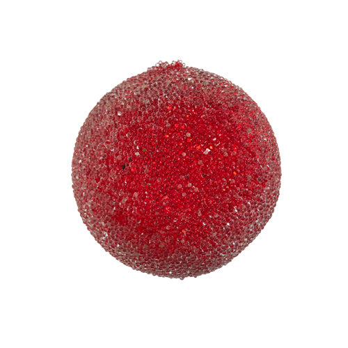 Hanging Red Iced Berry Ball 3"